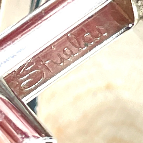 Vintage Shields Fifth Avenue Signed Silver Tone Black Enamel Men's Cuff Links - Picture 8 of 10